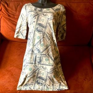 Money Print Dress